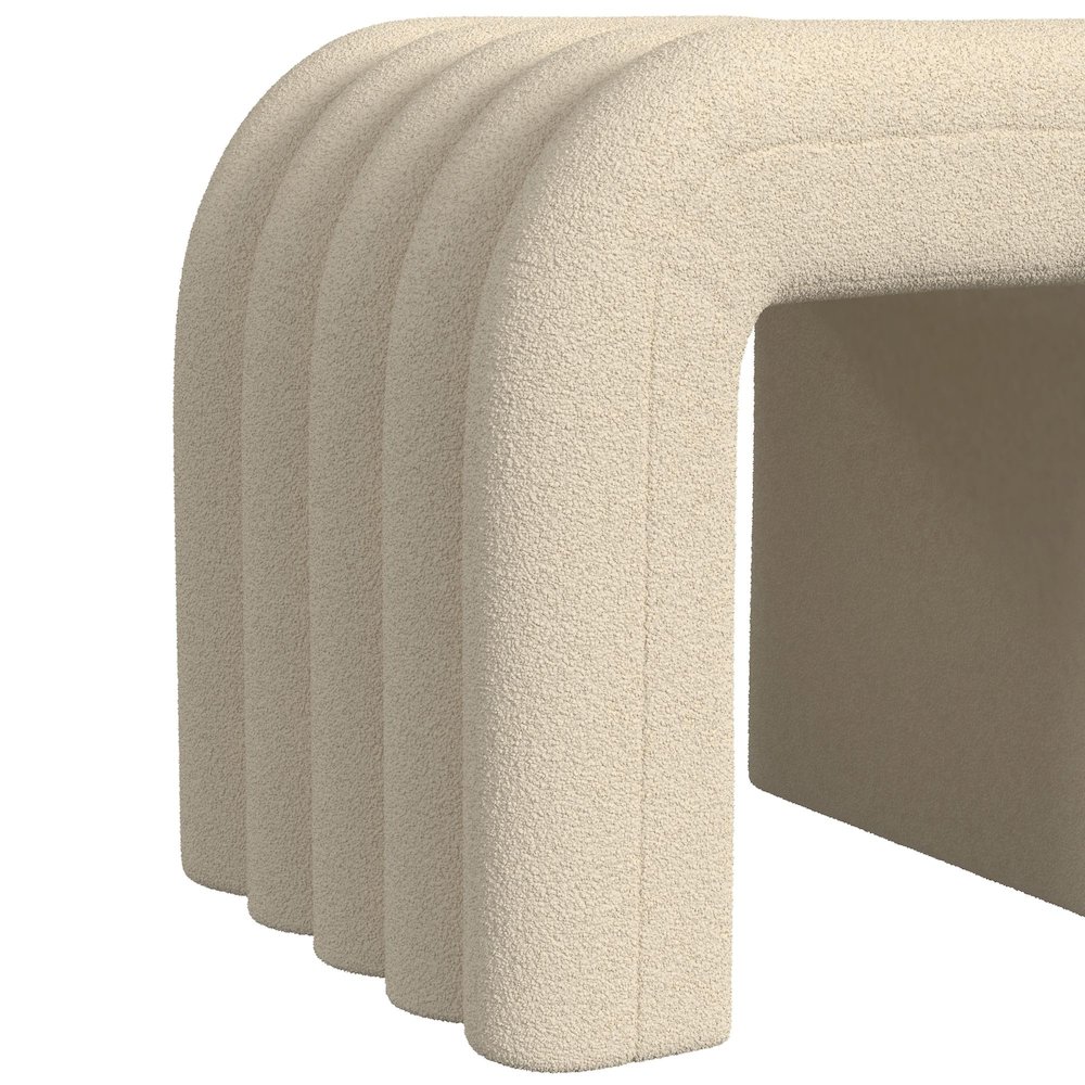 Seqouia Bench With 2 Stools in Ching Cream. Picture 7
