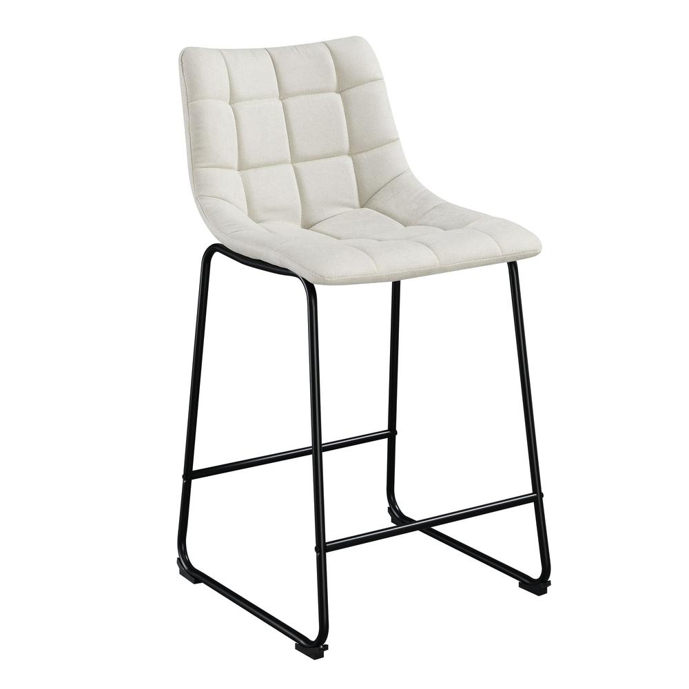 Picket House Furnishings Richmond 25" Counter Stool in Linen White. Picture 4