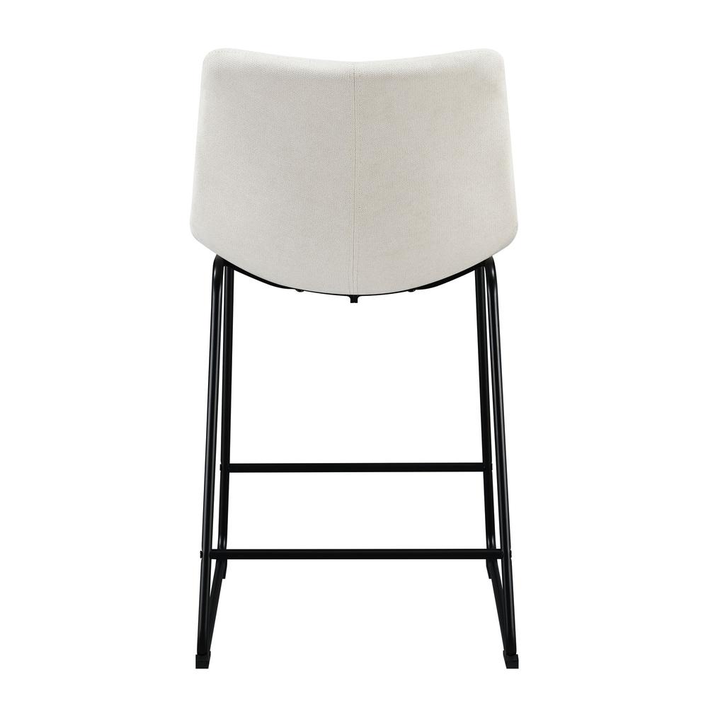 Picket House Furnishings Richmond 25" Counter Stool in Linen White. Picture 7
