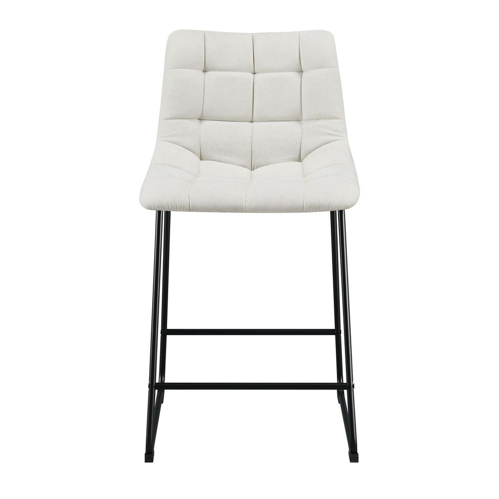 Picket House Furnishings Richmond 25" Counter Stool in Linen White. Picture 5