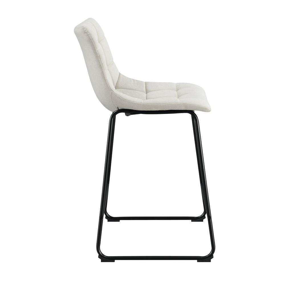Picket House Furnishings Richmond 25" Counter Stool in Linen White. Picture 6