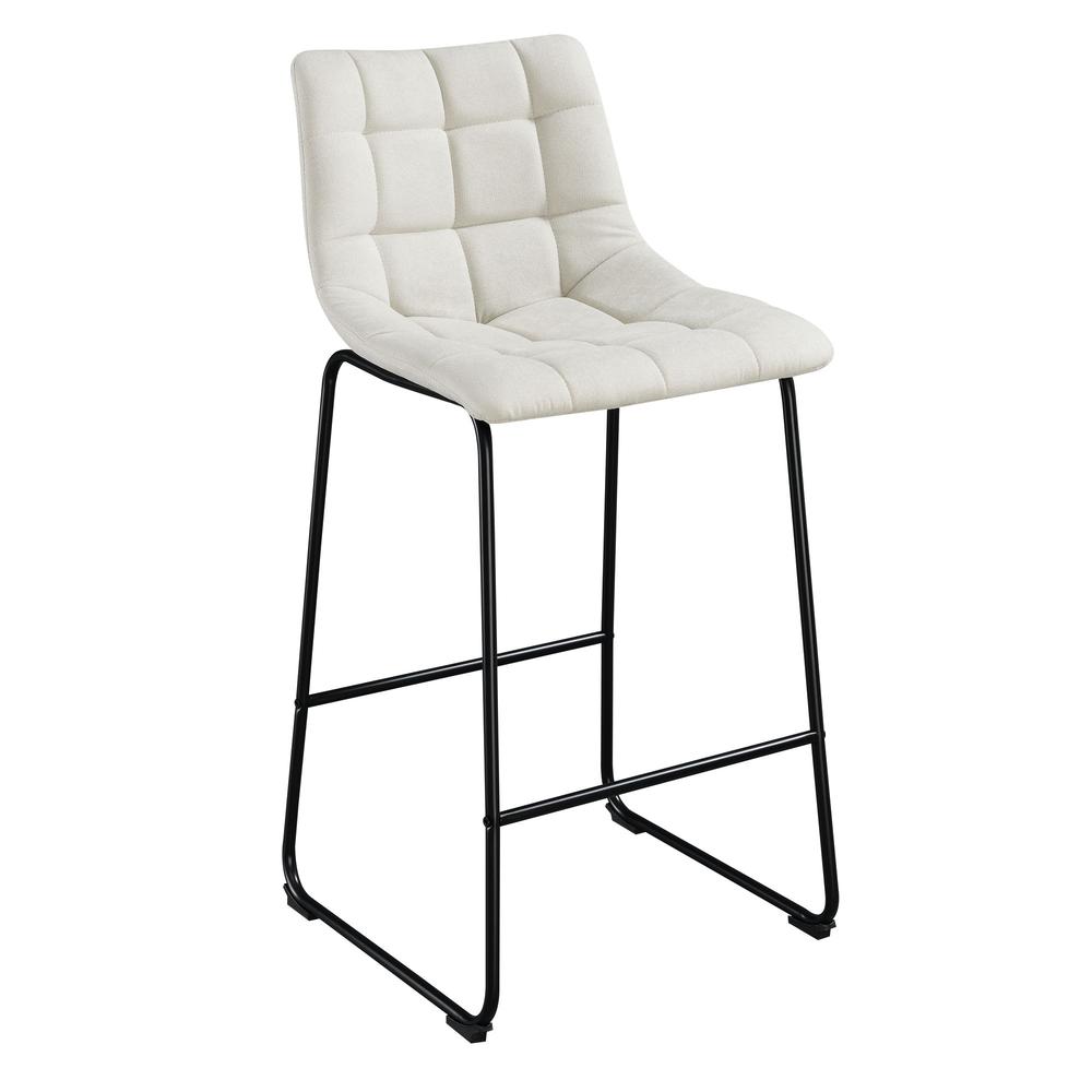 Picket House Furnishings Richmond 30" Bar Stool in Linen White. Picture 4