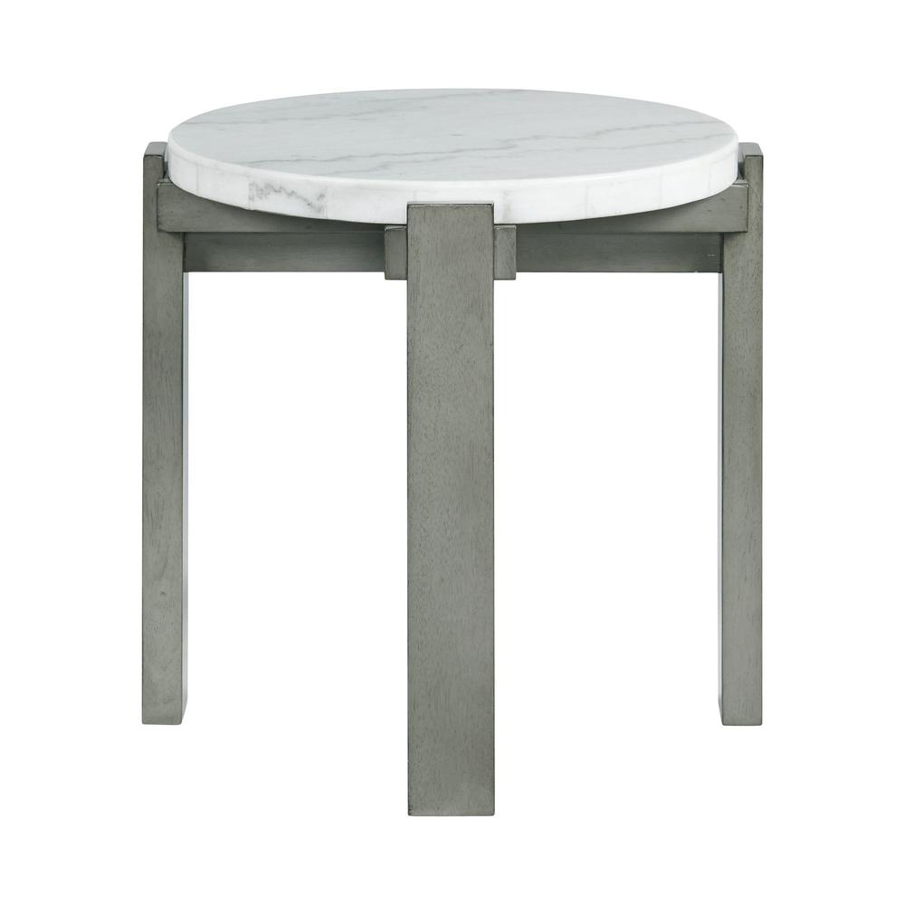 Rysa Round End Table in Grey. Picture 4