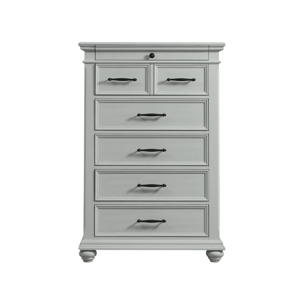 Brooks 6-Drawer Chest in Grey. Picture 4