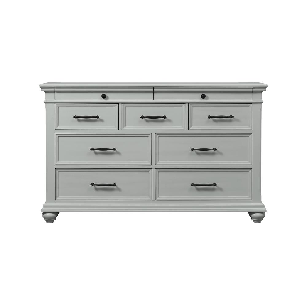 Brooks 9-Drawer Dresser in Grey. Picture 4