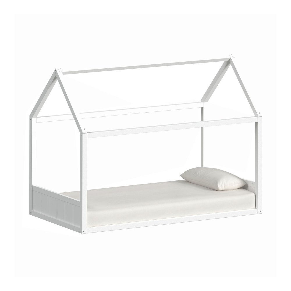Santino Twin Montessori Bed in White. Picture 2