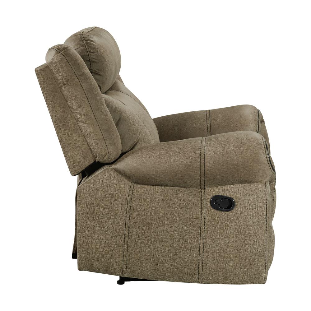 Tasso  Glider Recliner in T101 Brown. Picture 3