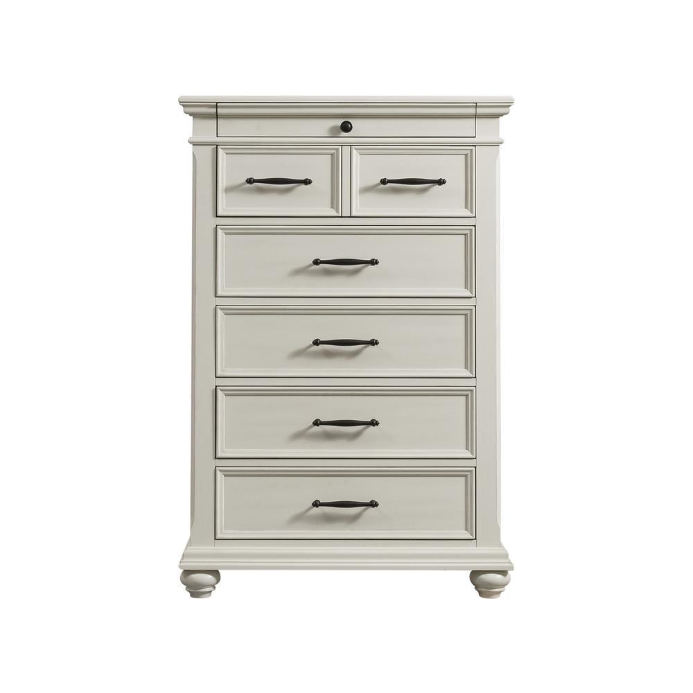 Brooks 6-Drawer Chest in Antique White. Picture 4