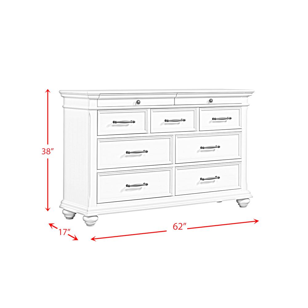 Brooks 9-Drawer Dresser in Black. Picture 3