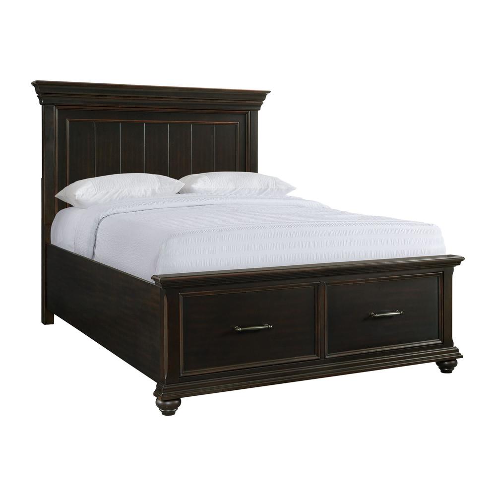 Brooks Queen Platform Storage 3PC Bedroom Set in Black. Picture 8
