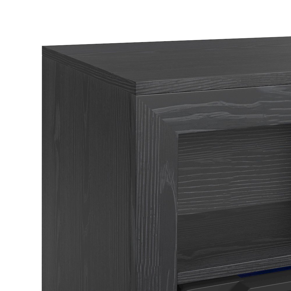 San Andreas  Fireplace with Sound System in Black. Picture 4
