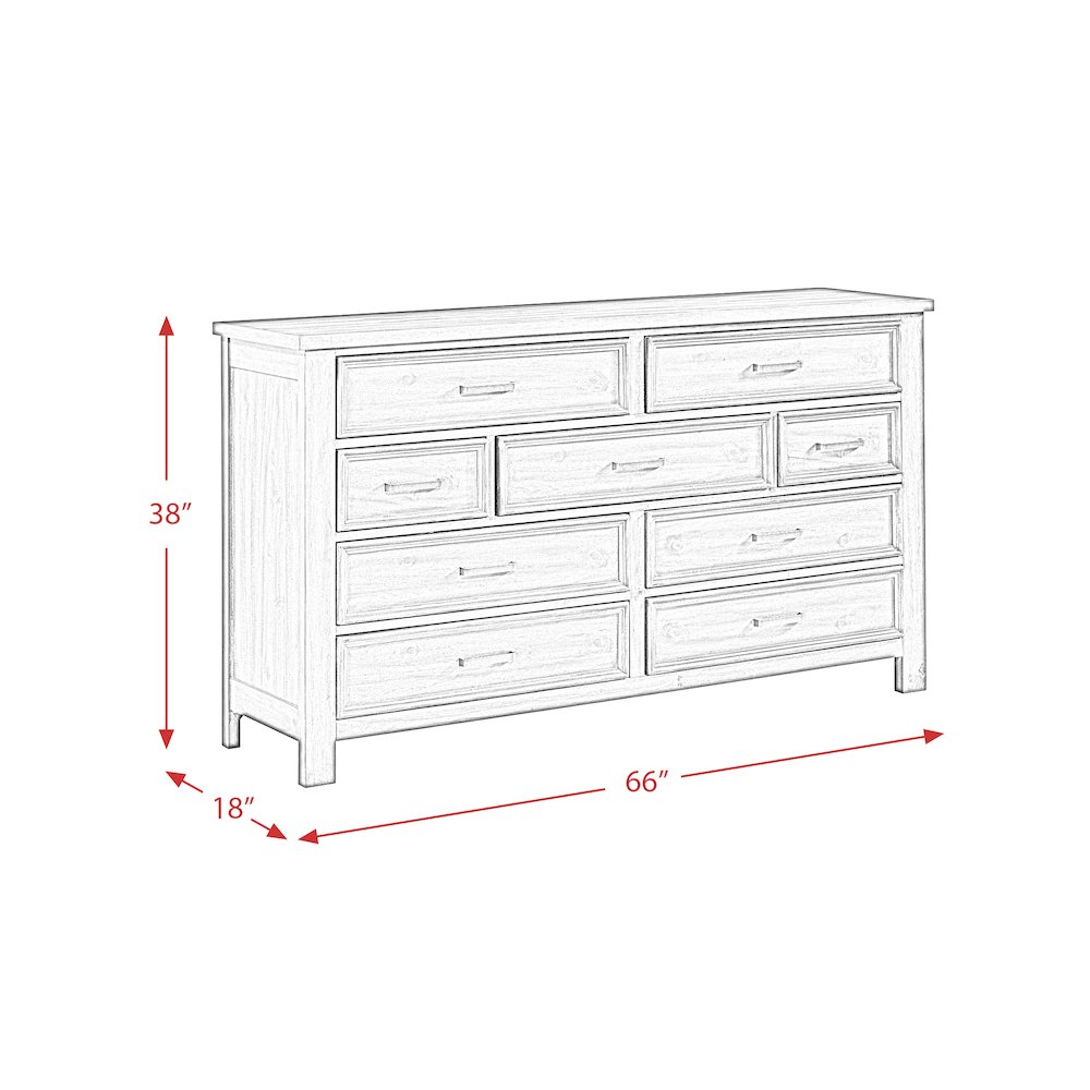 Sullivan 9-Drawer Dresser in Drift Grey. Picture 8
