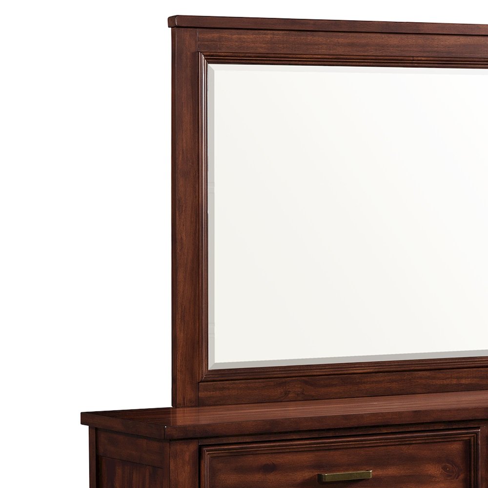 Damen Dresser and Mirror Set in Rich Cherry. Picture 3