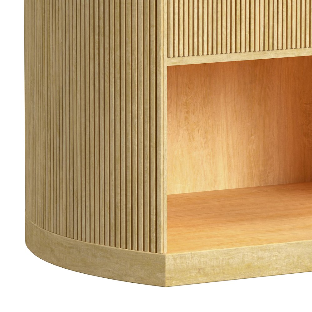 Sutton  1-Drawer Nightstand with Touch Light in Natural LED. Picture 5