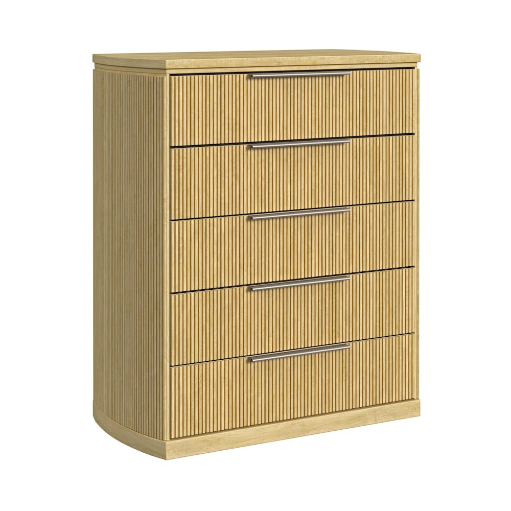 Sutton 5-Drawer Chest in Natural. Picture 1