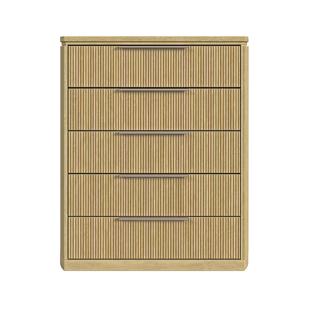 Sutton 5-Drawer Chest in Natural. Picture 3