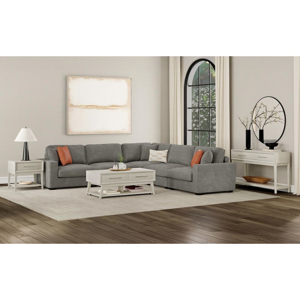 Clare 3PC Occasional Table Set in Almond-Coffee Table, End Table & Sofa Table. Picture 2