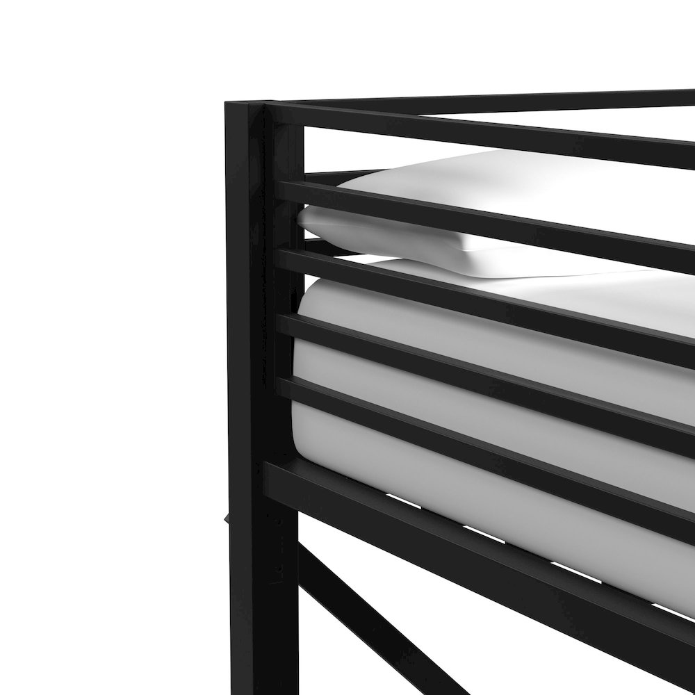 Delilah Full Loft Bunk and Ladder in Black. Picture 5