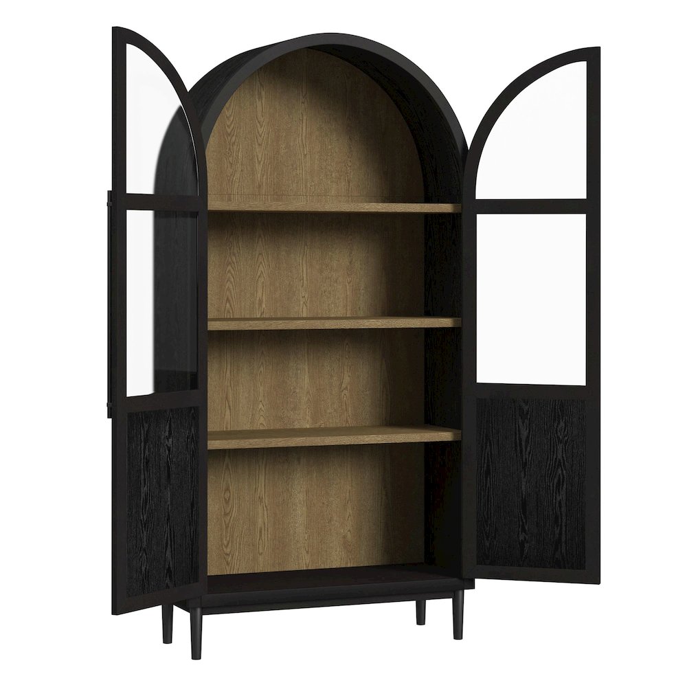 Europa Bookcase in Flat Black. Picture 3
