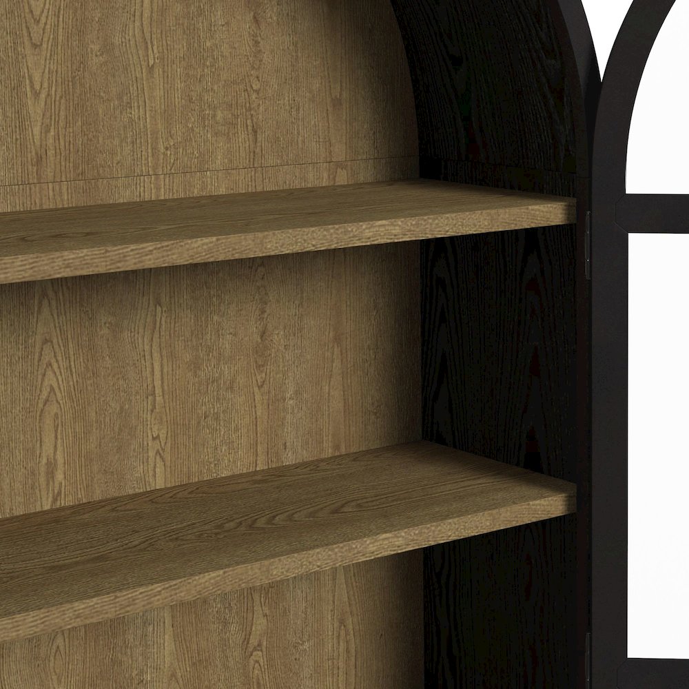 Europa Bookcase in Flat Black. Picture 6