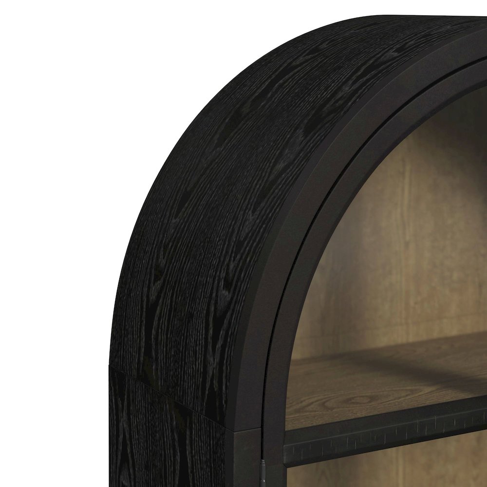 Europa Bookcase in Flat Black. Picture 5