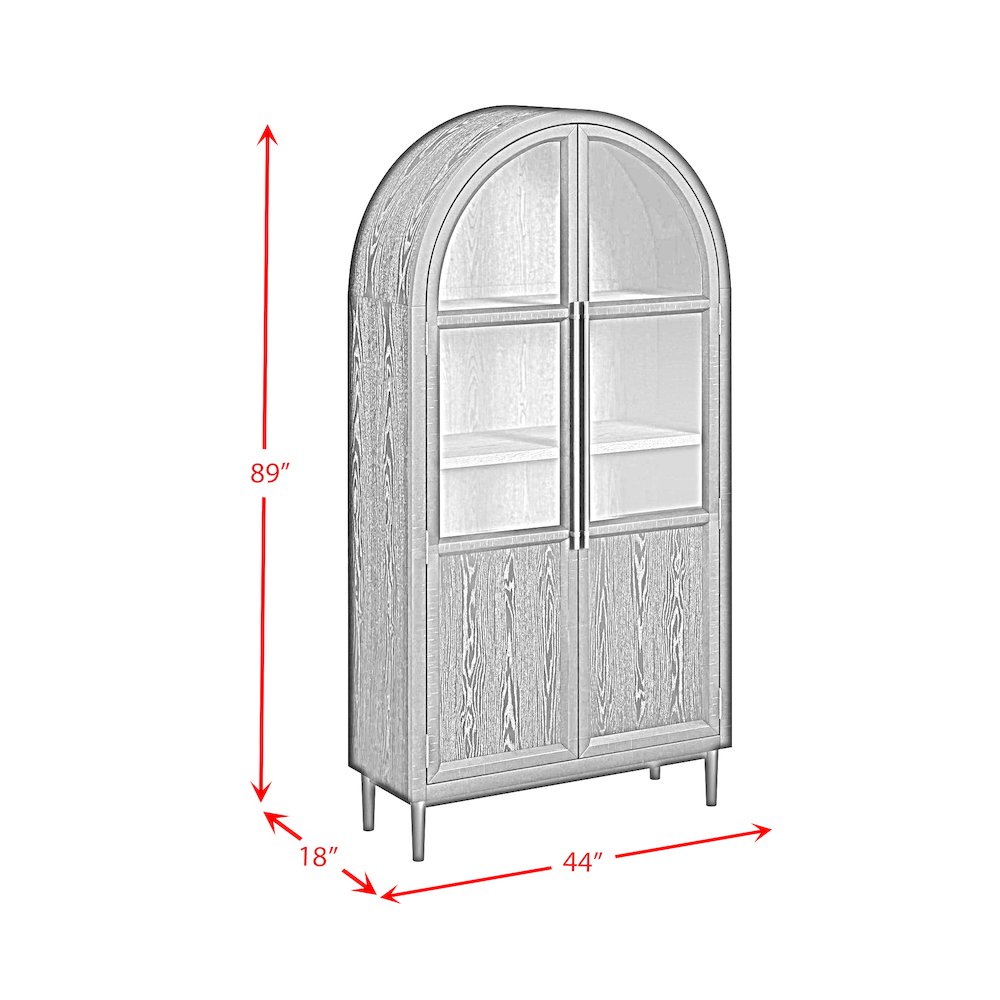 Europa Bookcase in Flat Black. Picture 9
