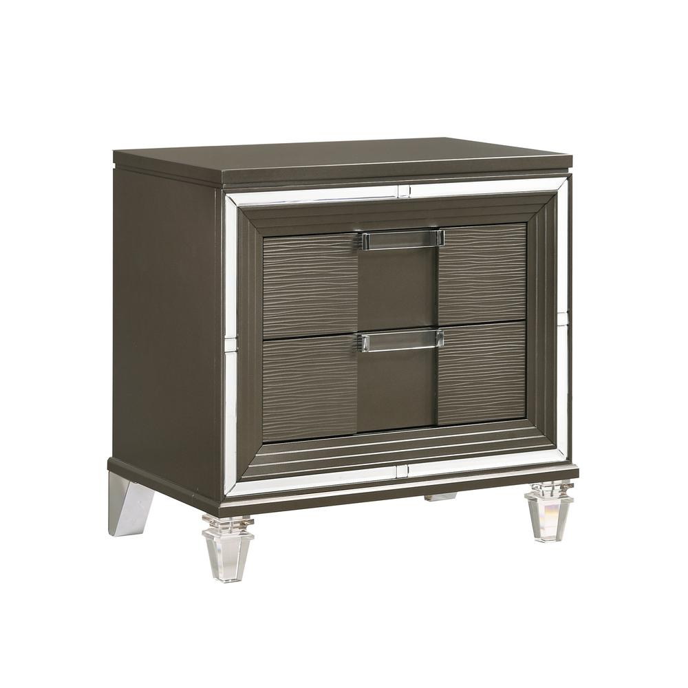 Charlotte 2-Drawer Nightstand w/ USB. Picture 1