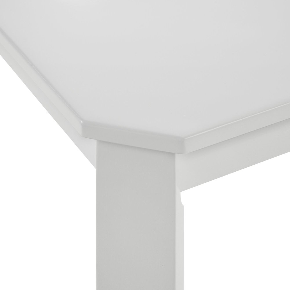 Daniel 5PC Dining Set with Table and 4 Chairs in White. Picture 6