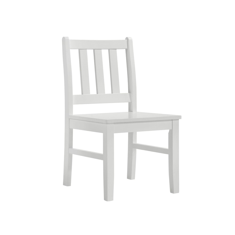 Daniel 5PC Dining Set with Table and 4 Chairs in White. Picture 3