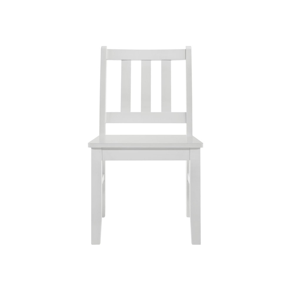 Daniel 5PC Dining Set with Table and 4 Chairs in White. Picture 4