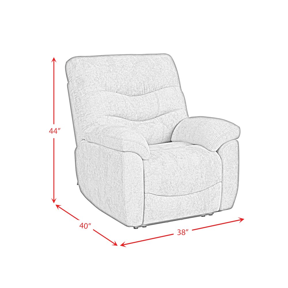Reign P3 Recliner W/Heat Massage, ?zero gravity, memory foam in Sefi Puppy. Picture 9