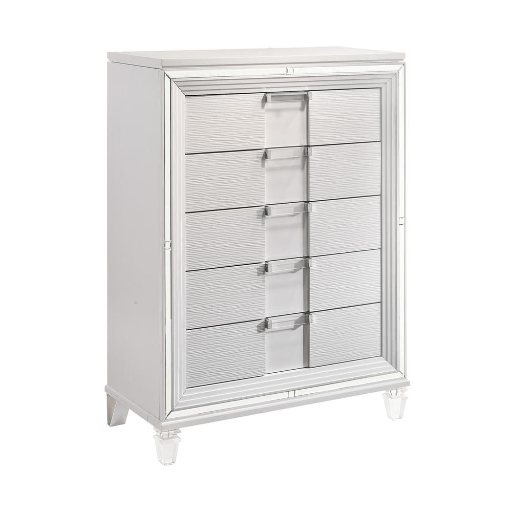 Charlotte King Storage 3PC Bedroom Set in White. Picture 3