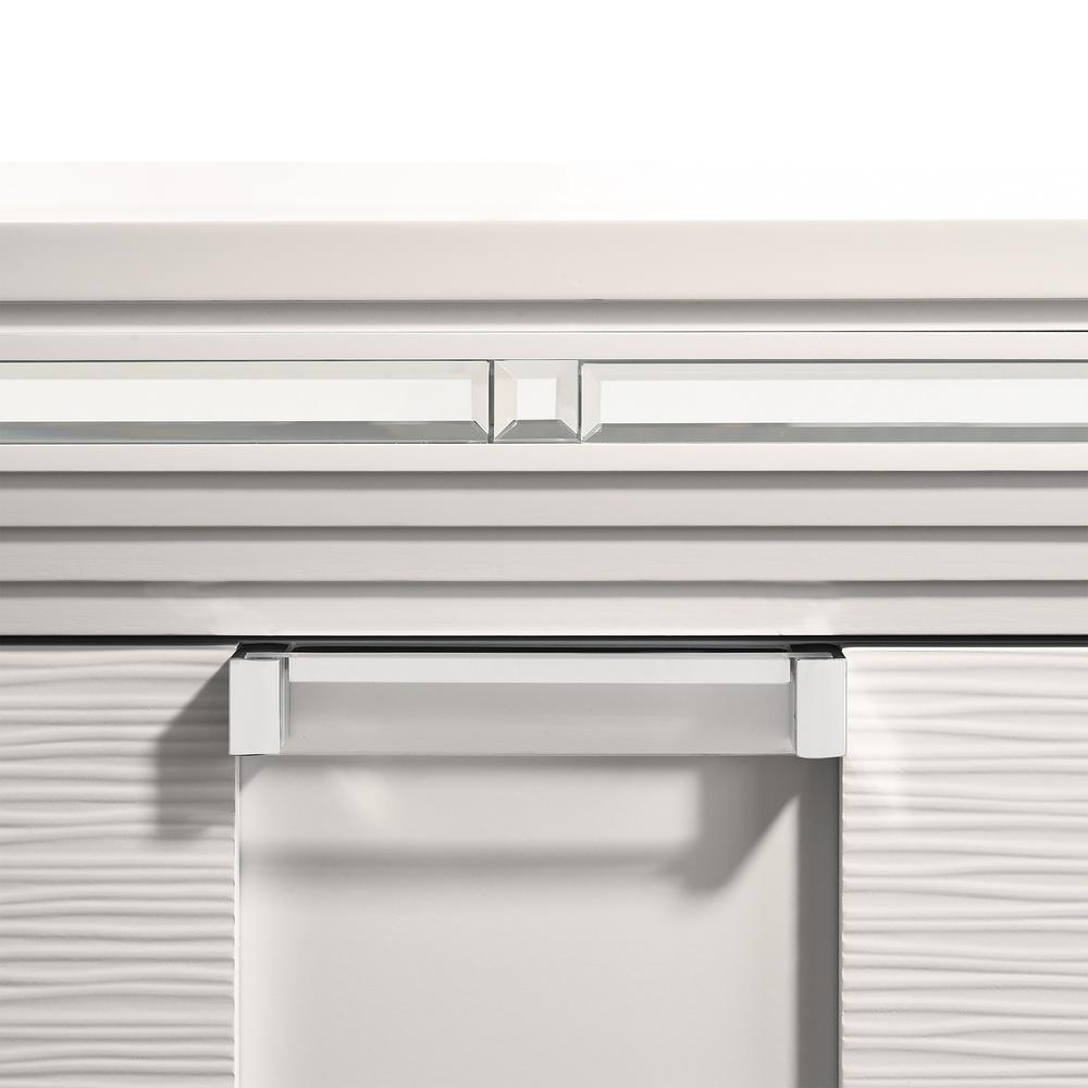 Charlotte 2-Drawer Nightstand w/ USB in White. Picture 7