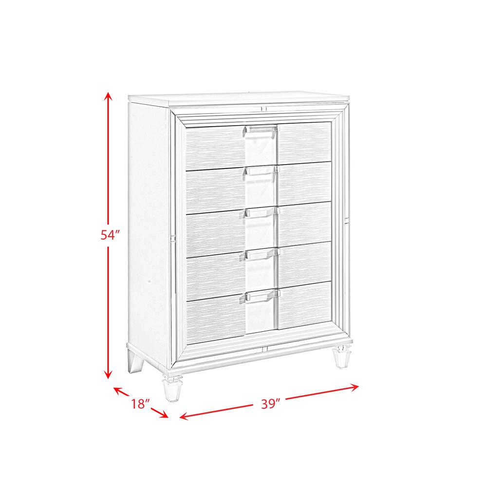 Charlotte King Storage 3PC Bedroom Set in White. Picture 6