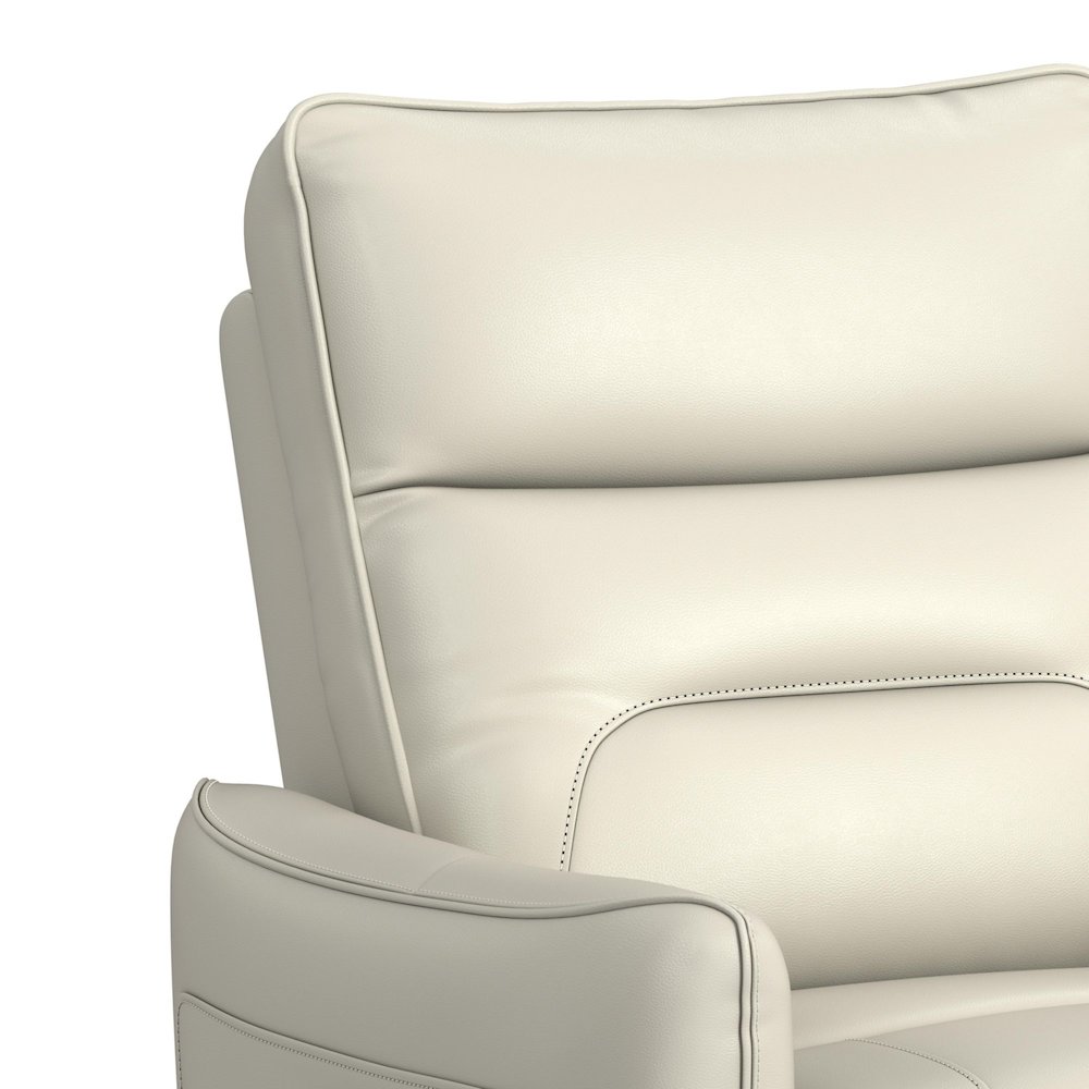 Rodger P1 Recliner with Glider and Swivel in Del Mar Cream. Picture 3