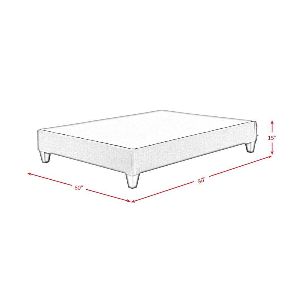 Abby Queen Platform Bed. Picture 2