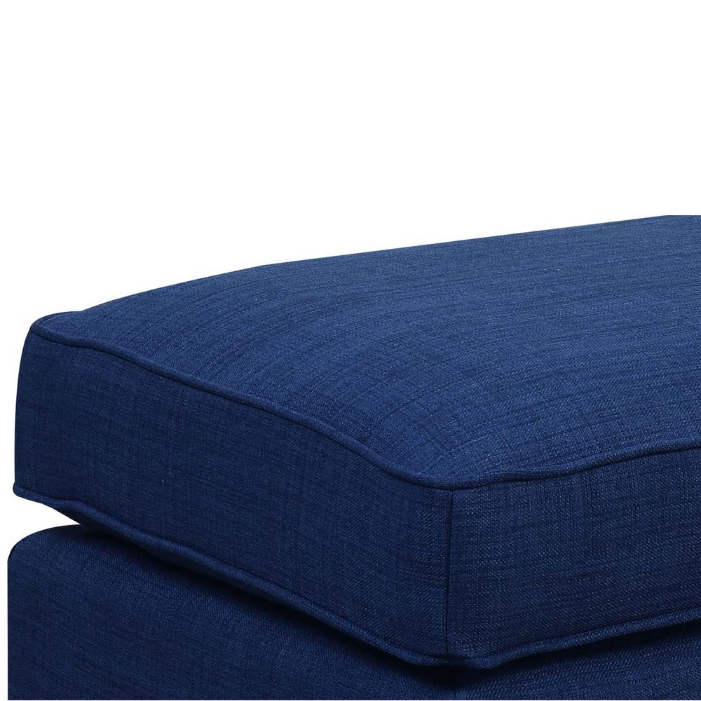 Emery Blue Ottoman. Picture 4