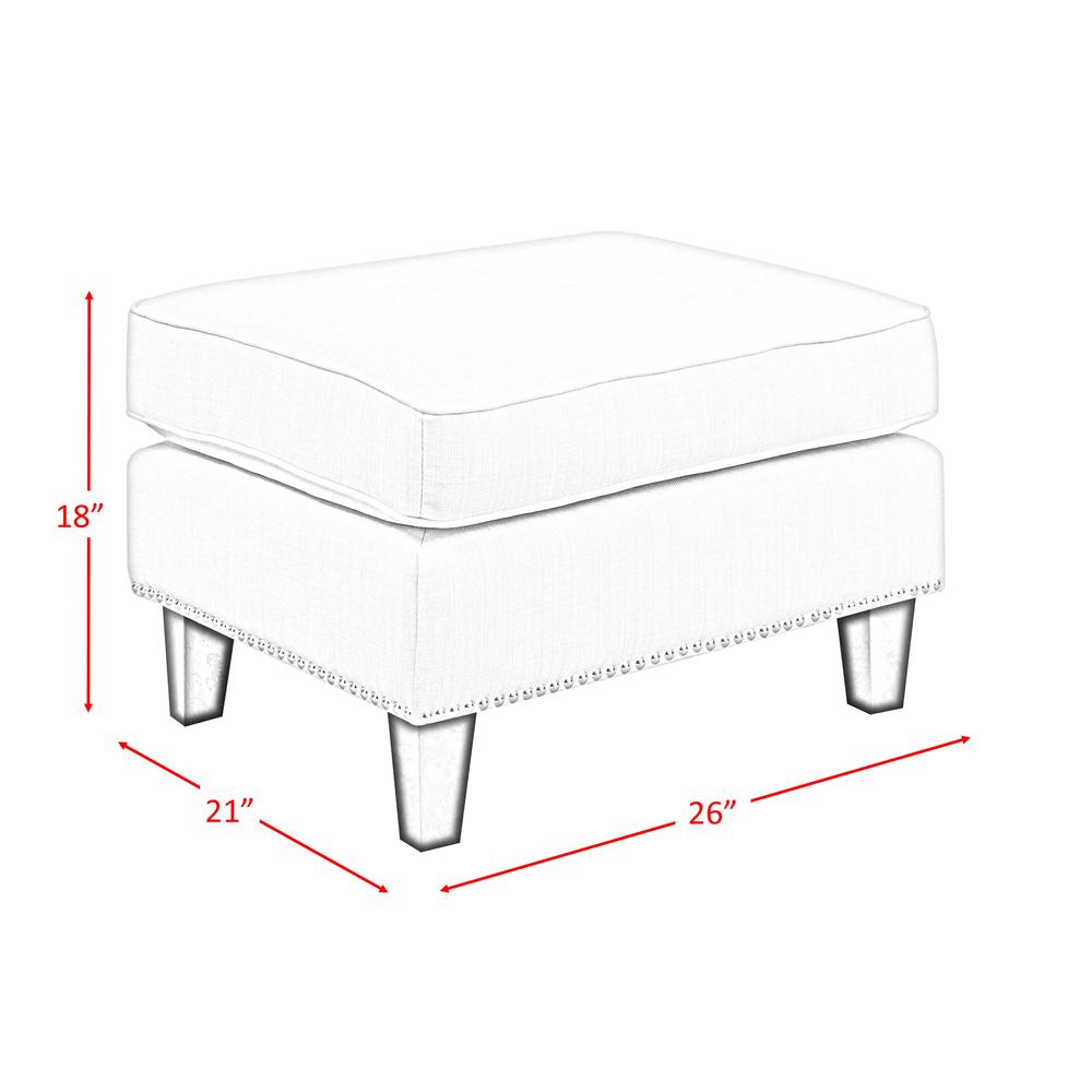 Emery Berry Ottoman. Picture 6