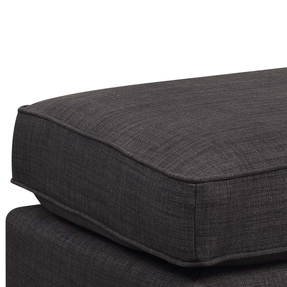 Emery Charcoal Chair & Ottoman. Picture 5