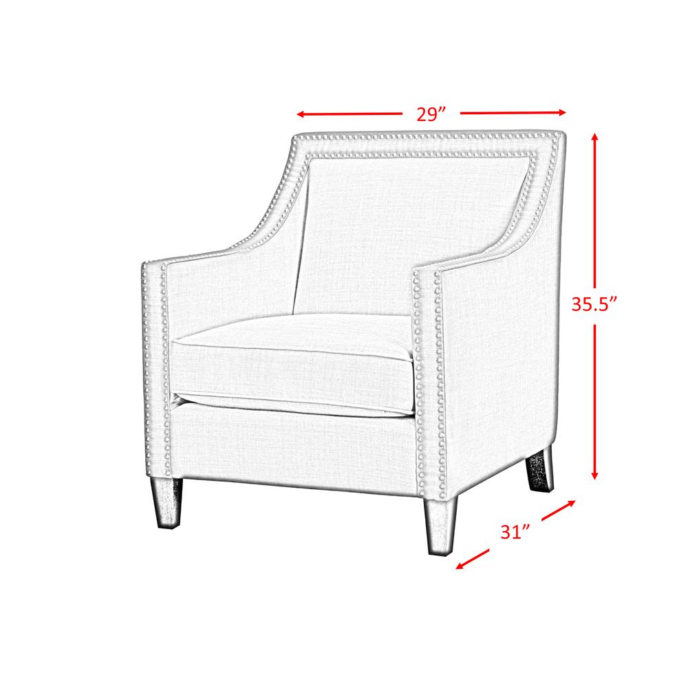 Emery Charcoal Chair & Ottoman. Picture 6