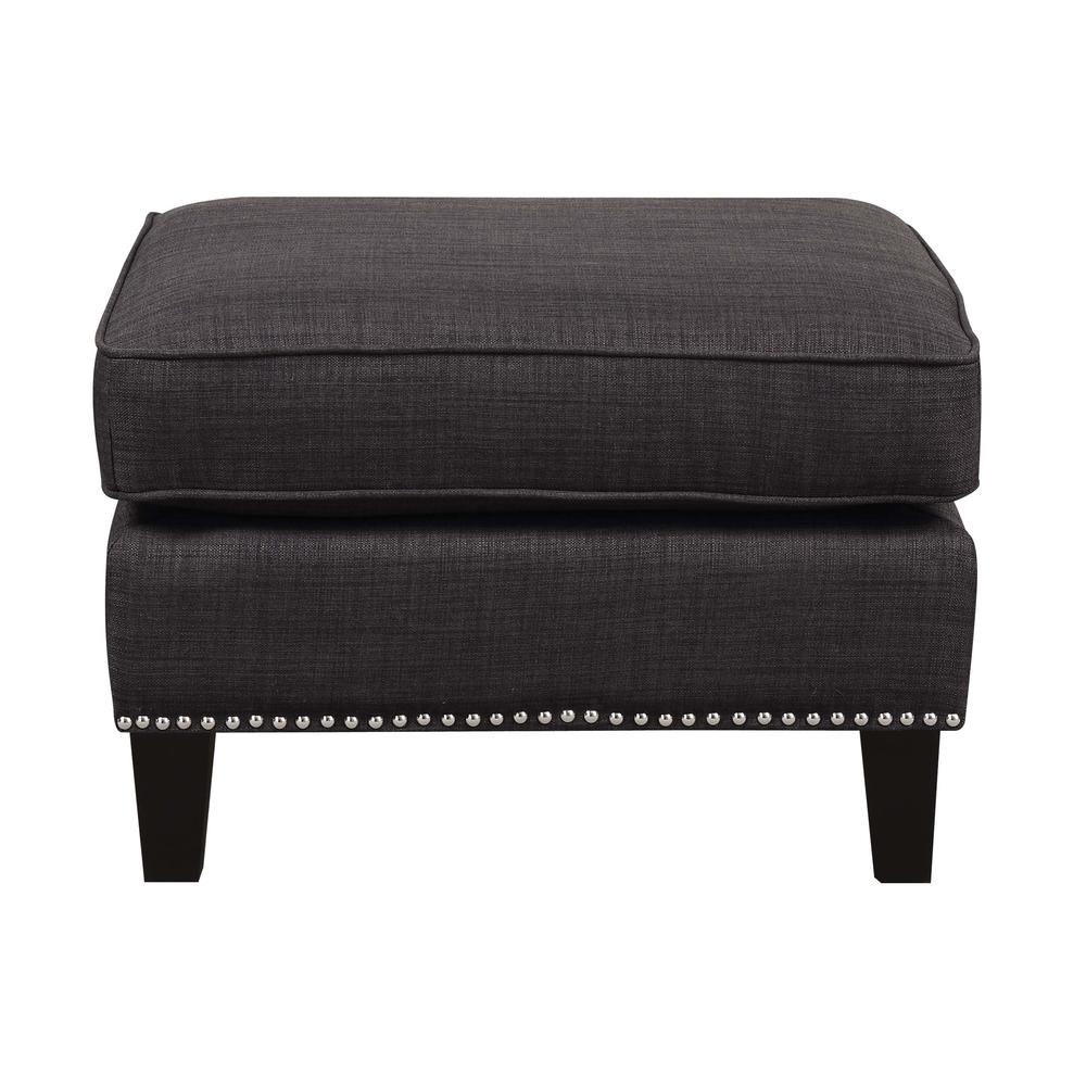 Emery Charcoal Chair & Ottoman. Picture 11