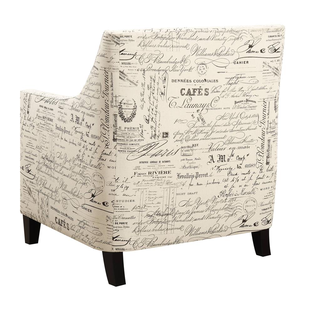 Emery French Script Chair & Ottoman. Picture 8