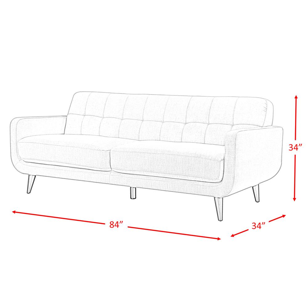 Hailey Sofa & Loveseat Set in Teal. Picture 5