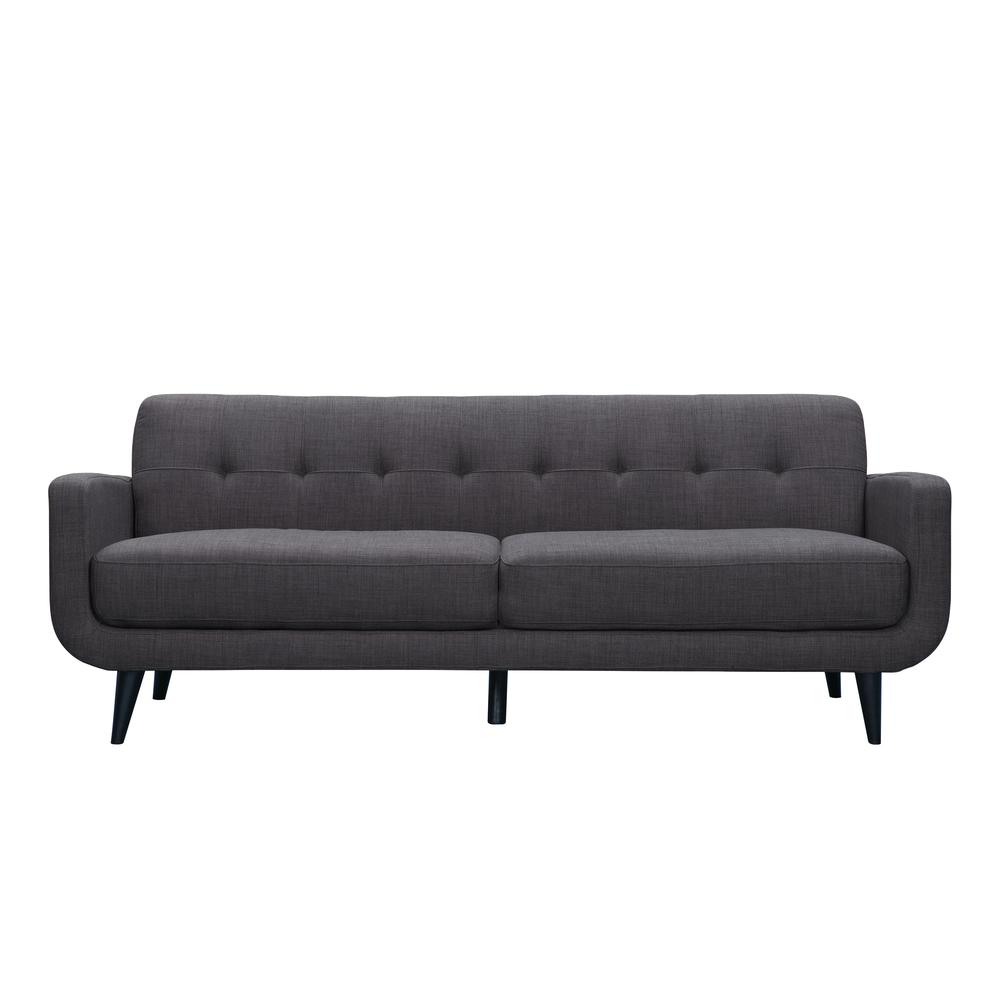 Hailey Sofa & Chair Set in Charcoal. Picture 9