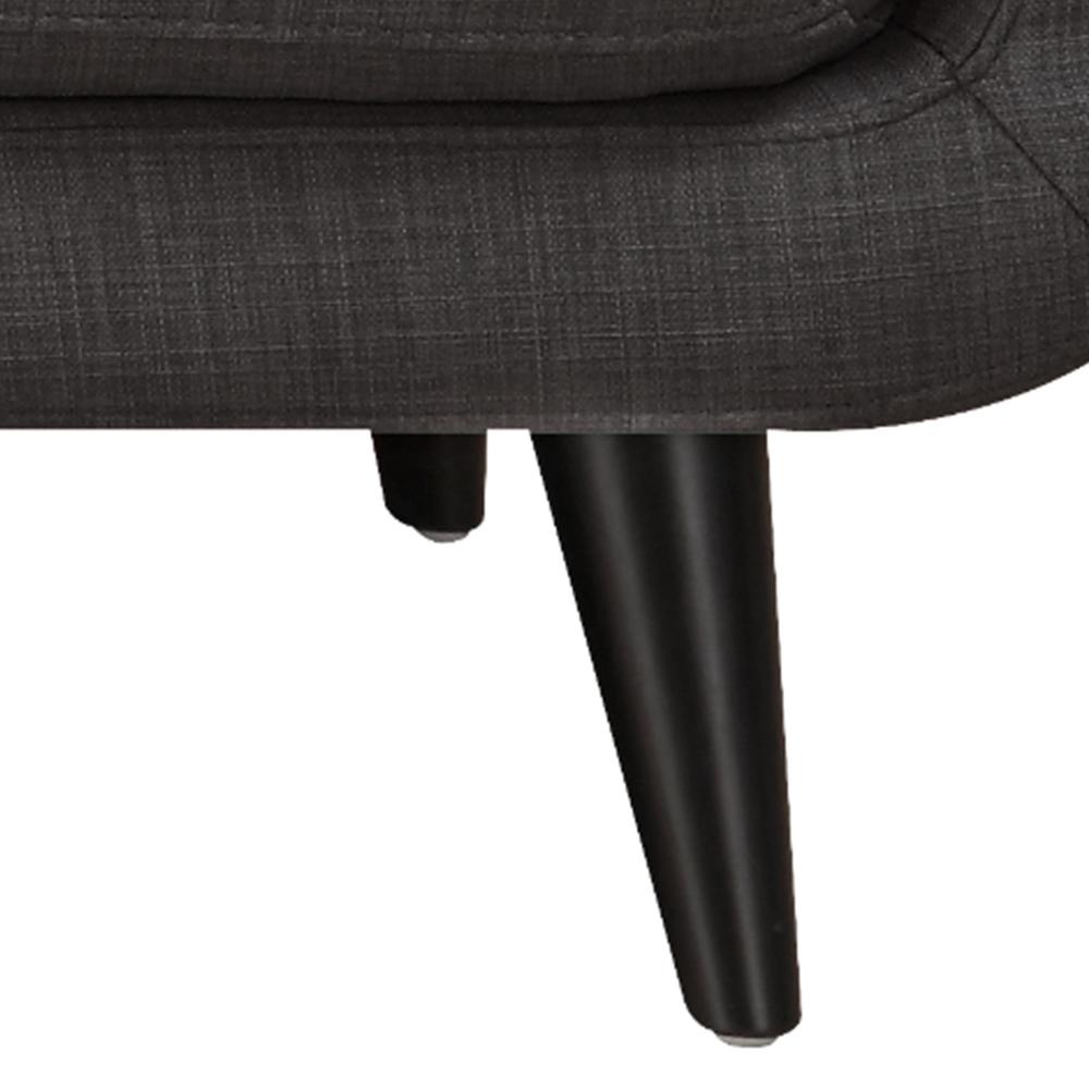 Hailey Sofa & Loveseat Set in Charcoal. Picture 4