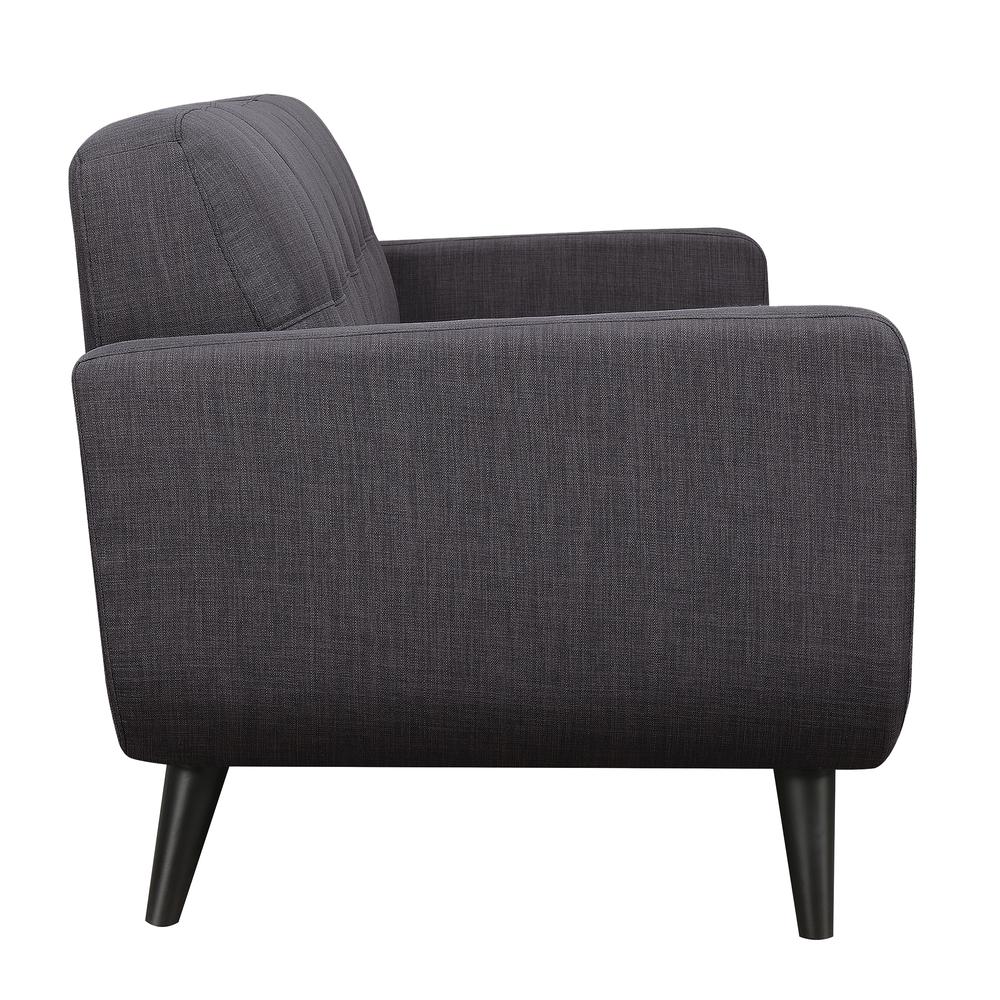 Hailey Sofa & Loveseat Set in Charcoal. Picture 14