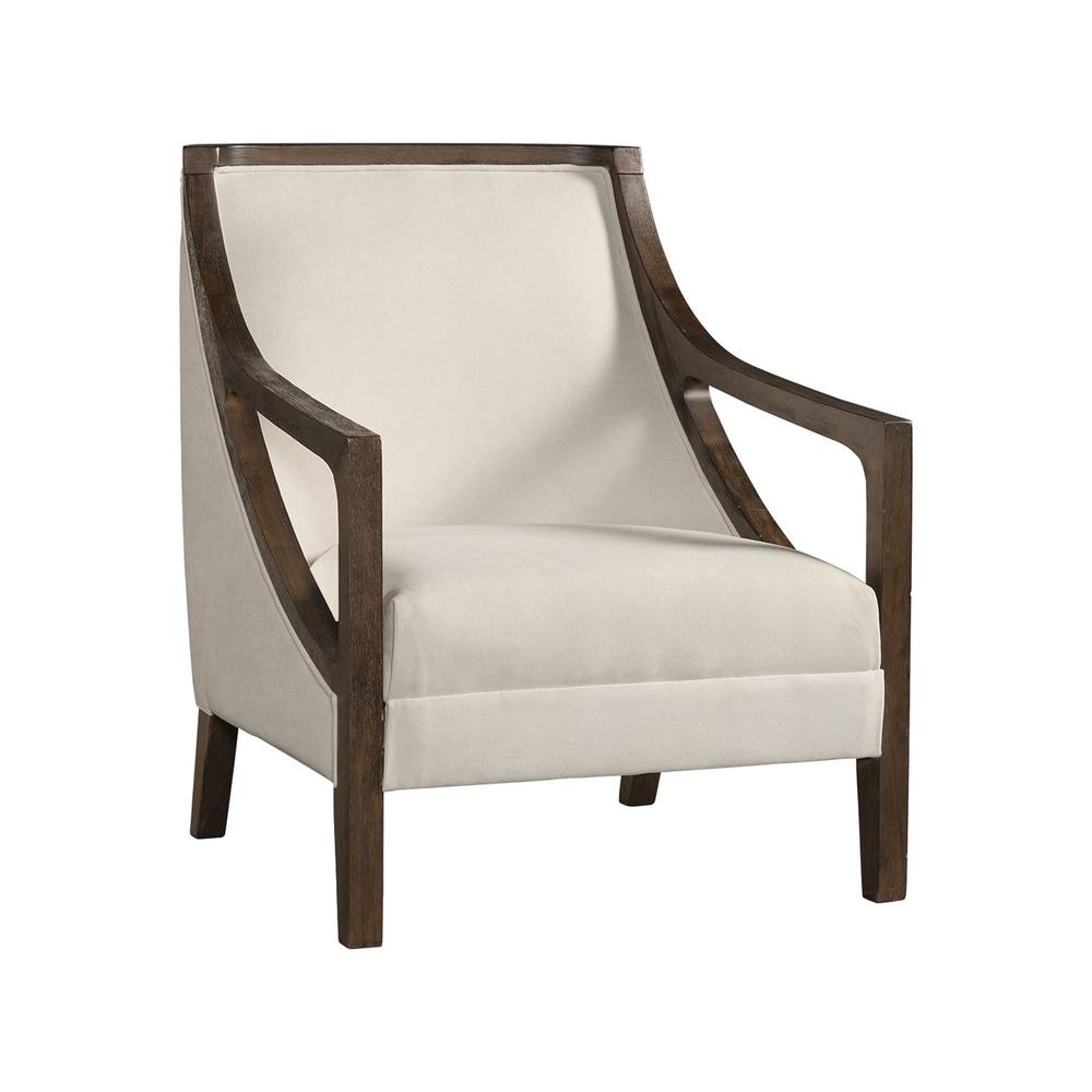 Dayna Accent Chair with Brown Frame. Picture 1