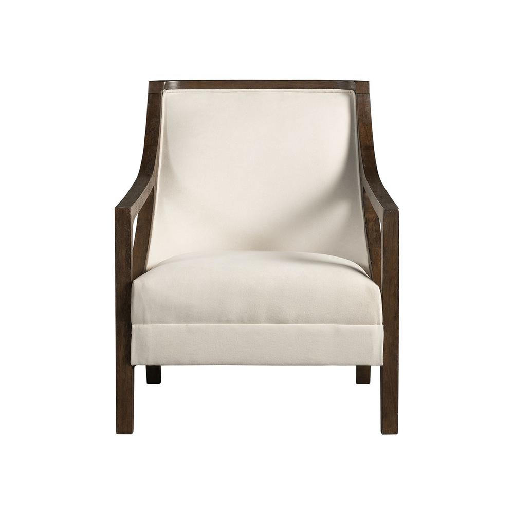 Dayna Accent Chair with Brown Frame. Picture 4