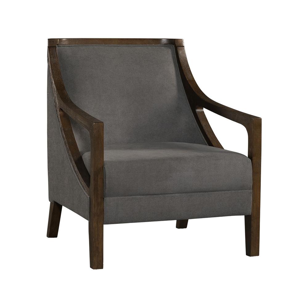 Dayna Accent Chair with Brown Frame. Picture 1