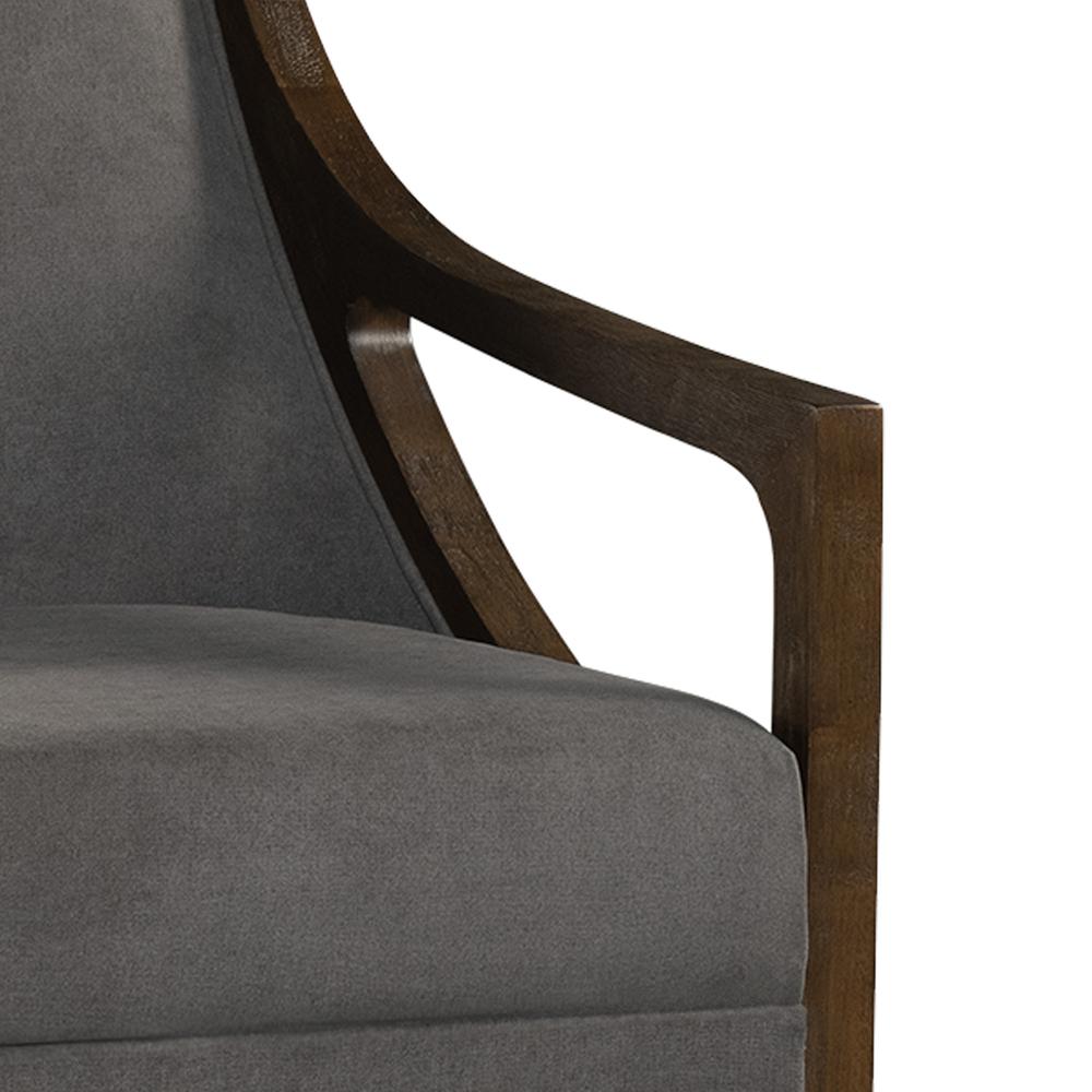 Dayna Accent Chair with Brown Frame. Picture 9